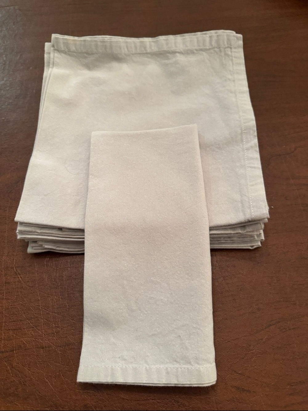 Light Gray Napkins 18x18 Cotton set of
13